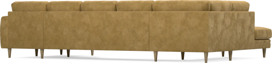 Eden - 3-sits soffa med divan vänster och schäslong höger - Gul