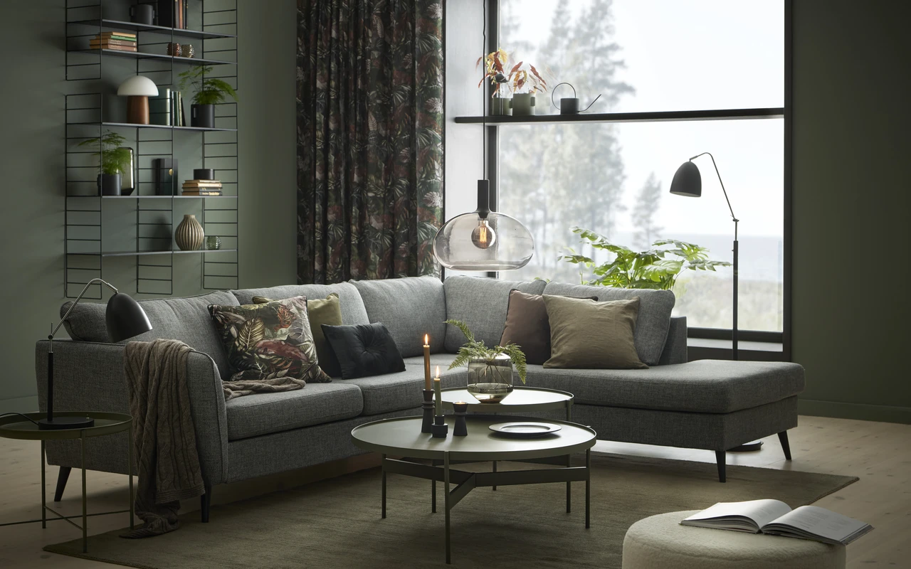 County - 3-sits soffa med divan höger - inspiration