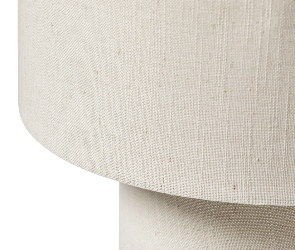 Vincent - Bordslampa, H38 Ø32 cm - Beige