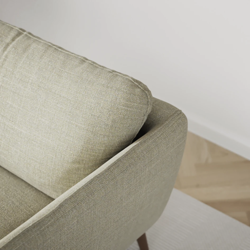 Madison Lux - 3-sits soffa med schäslong vänster - Grön