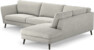 Madison Lux - 3-sits soffa med divan höger - Grå