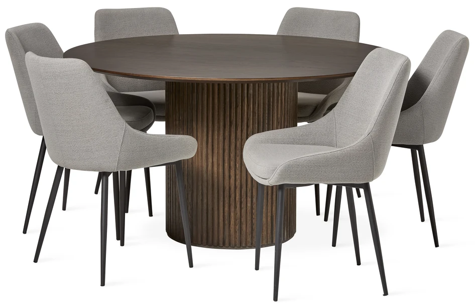 Cord - Matgrupp med 6 stolar Leon - Beige