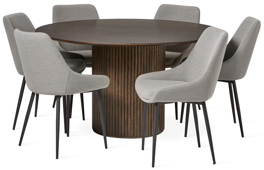 Cord - Matgrupp med 6 stolar Leon - Beige