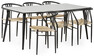Spencer - Matgrupp med 6 stolar Yngve - Beige