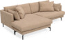 Harper - 4-sits med schäslong XL vänster - Gul