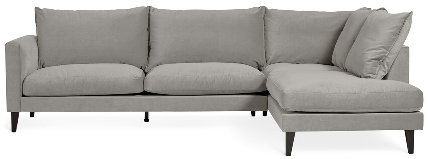 Leone - 3-sits soffa med divan höger - Grå