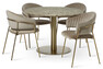 Tiffany - Matgrupp med 4 karmstolar Sharon - Beige