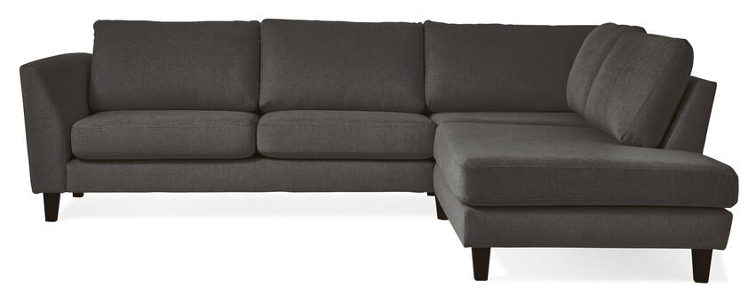 Saturday - 2,5-sits soffa med divan höger - Brun