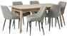 Ekerö - Matgrupp med 6 stolar Leon - Beige