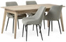 Ekerö - Matgrupp med 4 stolar Leon - Beige