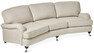Oxford - 3-sits soffa svängd, fast klädsel - Beige