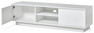 Marcell - Tv-bänk, L 160 cm - Vit