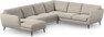 Madison Lux - Hörnsoffa med schäslong vänster - Beige