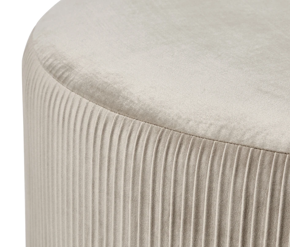 Lovis - Puff, Ø 75 cm - Beige