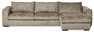 Vida Plus - 3-sits soffa med schäslong höger - Brun