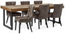 Woodenforge - Matgrupp med 6 stolar Dora - Beige