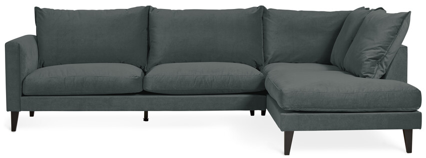 Leone - 3-sits soffa med divan höger - Grå