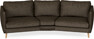 Madison - 3-sits soffa svängd, 90 cm - Brun
