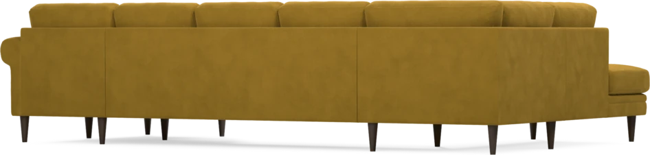 Eden - 3-sits soffa med divan vänster och schäslong höger - Gul