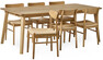 Vilgot - Matgrupp med 6 stolar Ida - Beige