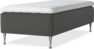 Delux Dream - Ramsäng, enkelsäng med bäddmadrass - Grå