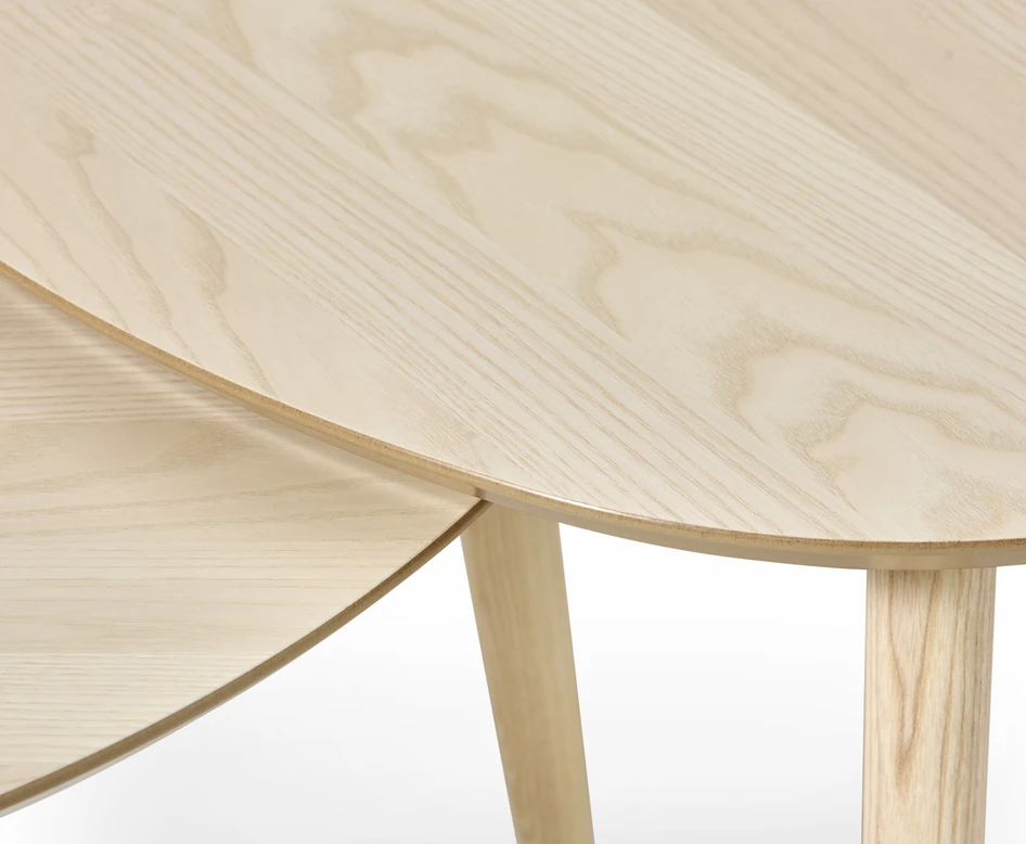 Anne - Soffbord, 90x90x48 cm - Gul