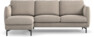 Madison Lux - 2-sits soffa med schäslong vänster - Beige