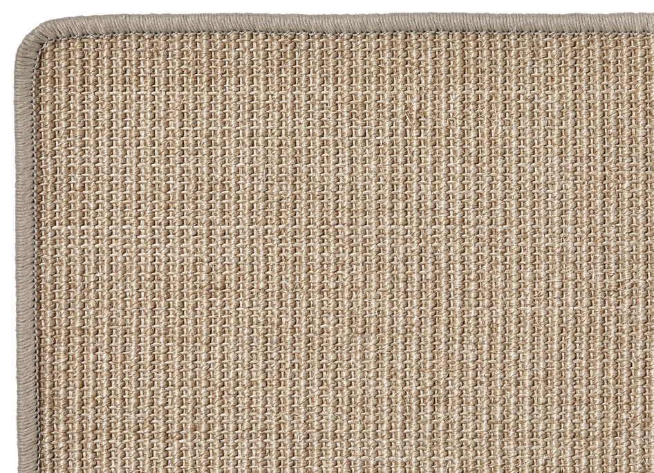 Pluto - Måttbeställd matta sand, langetterad kant. Pris/Kvm - Beige