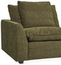 Bellora - 2-sits soffa med schäslong höger och bord - Grön