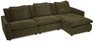 Bellora - 2-sits soffa med schäslong höger - Grön