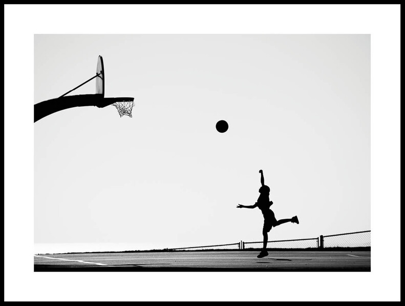 Basket - Poster - Svart