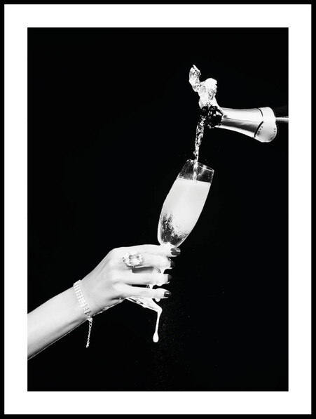 Champagne tack - Poster - Rosa