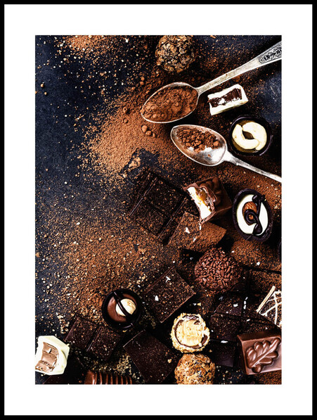 Chokladbitar - Poster - Brun