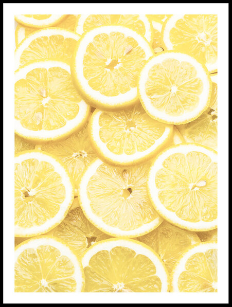 Citronskivor - Poster - Gul