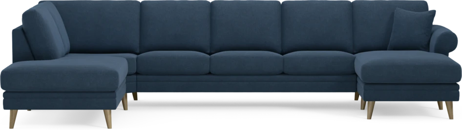 Eden - 3-sits soffa med divan vänster och schäslong höger - Blå