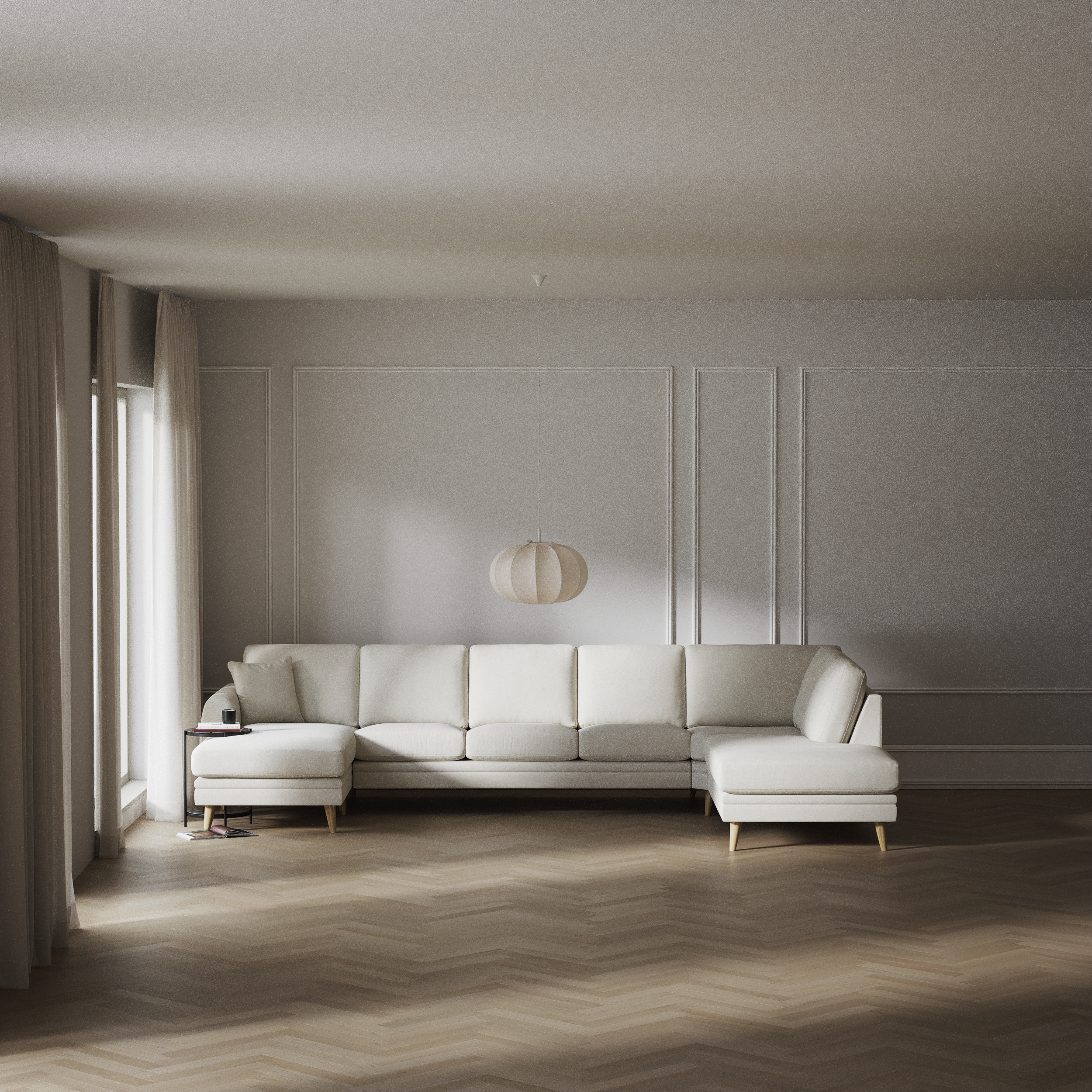 Eden - 3-sits soffa med schäslong vänster och divan höger - inspiration