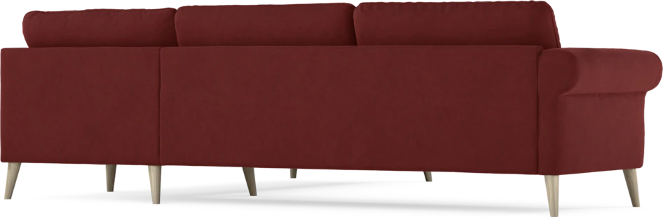 Bridge - Hörnsoffa, 3+2-sits - Röd