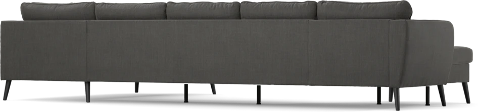 County - 4-sits soffa med schäslong vänster och divan höger - Grå