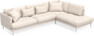 Harper - 3-sits soffa med divan höger - Beige