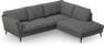 Madison Lux - 2-sits soffa med divan höger - Vit