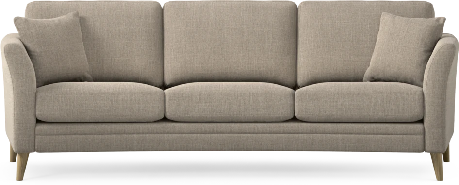 Eden - 3-sits soffa svängd - Beige