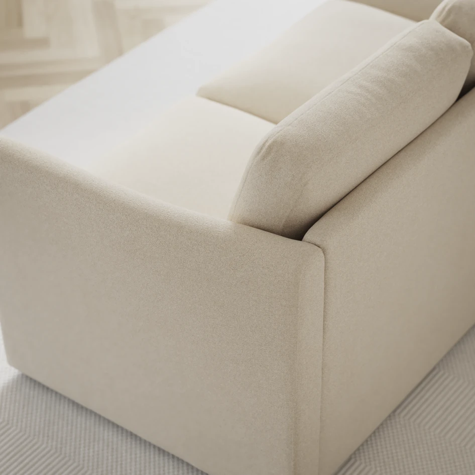 Öland - Bäddsoffa med divan vänster och schäslong höger - Beige