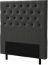 Delux Pikerad XL - Sänggavel, 90-210 cm - Grå