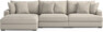 Rossi - 3-sits soffa med schäslong vänster - Beige
