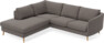 Madison - 2-sits soffa med divan vänster - Brun