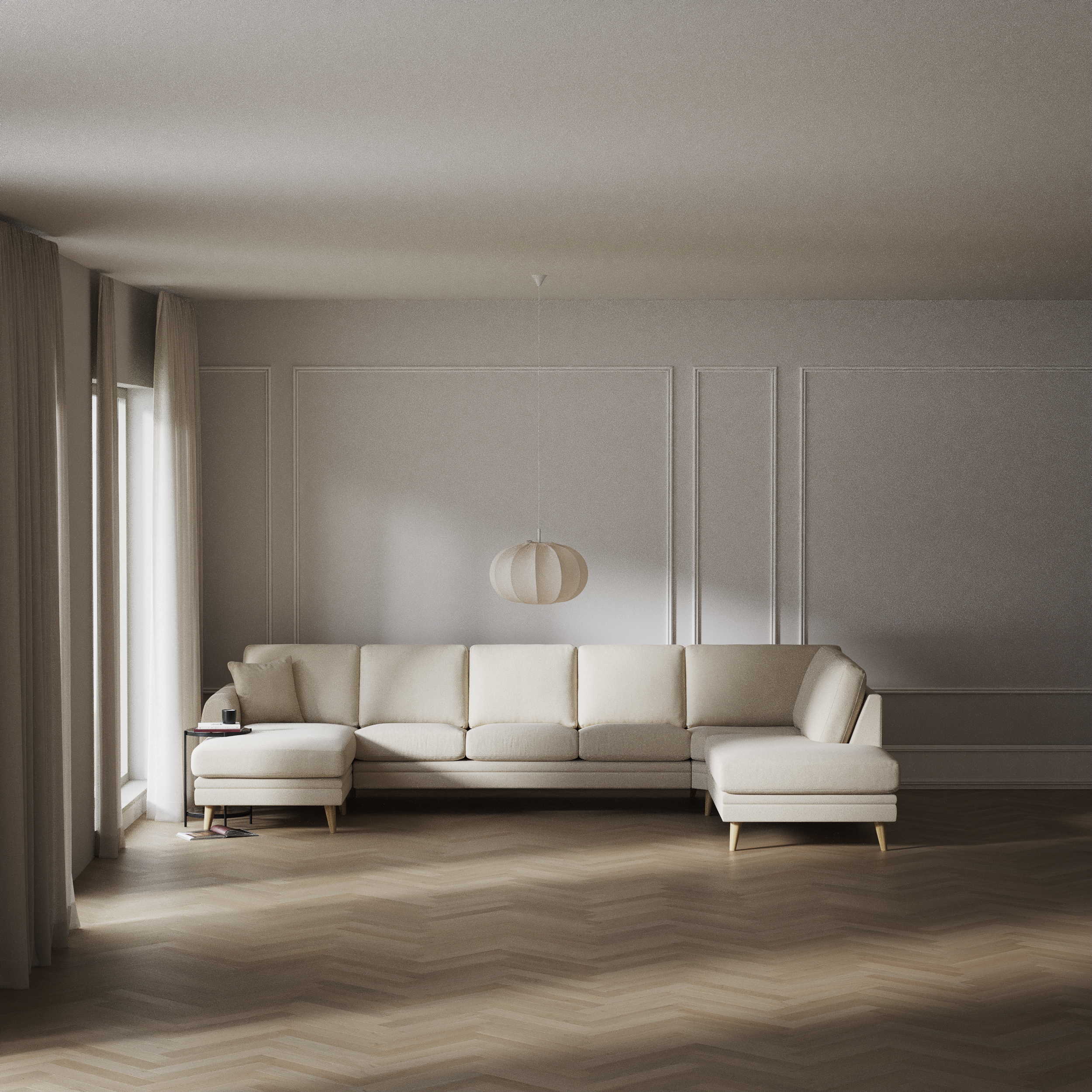 Eden - 3-sits soffa med schäslong vänster och divan höger - inspiration