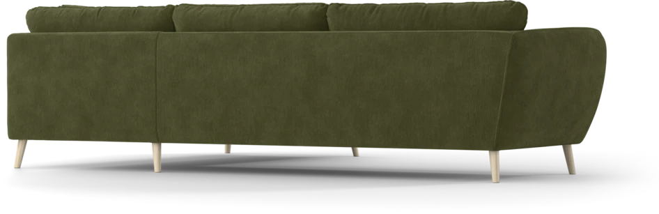 Madison - 3-sits soffa med divan höger - Grön