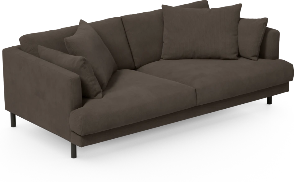 Harper - 3-sits soffa - Brun