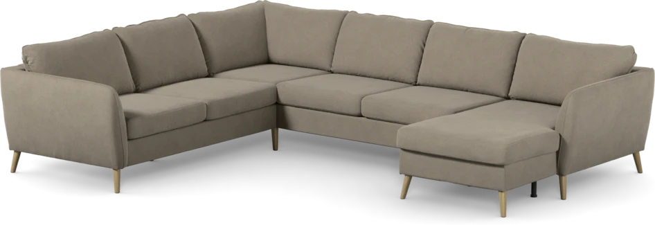 County - Hörnsoffa, 2+3-sits med schäslong höger - Beige