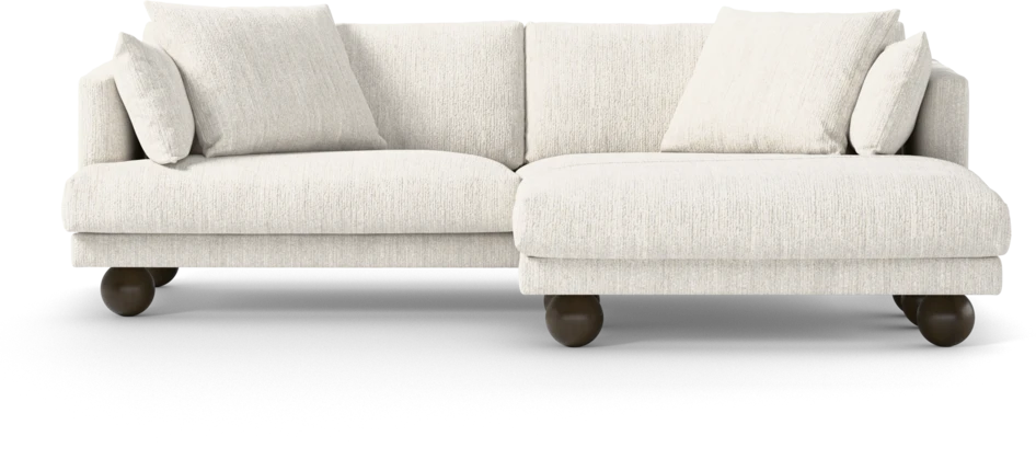 Harper - 4-sits med schäslong XL höger - Vit